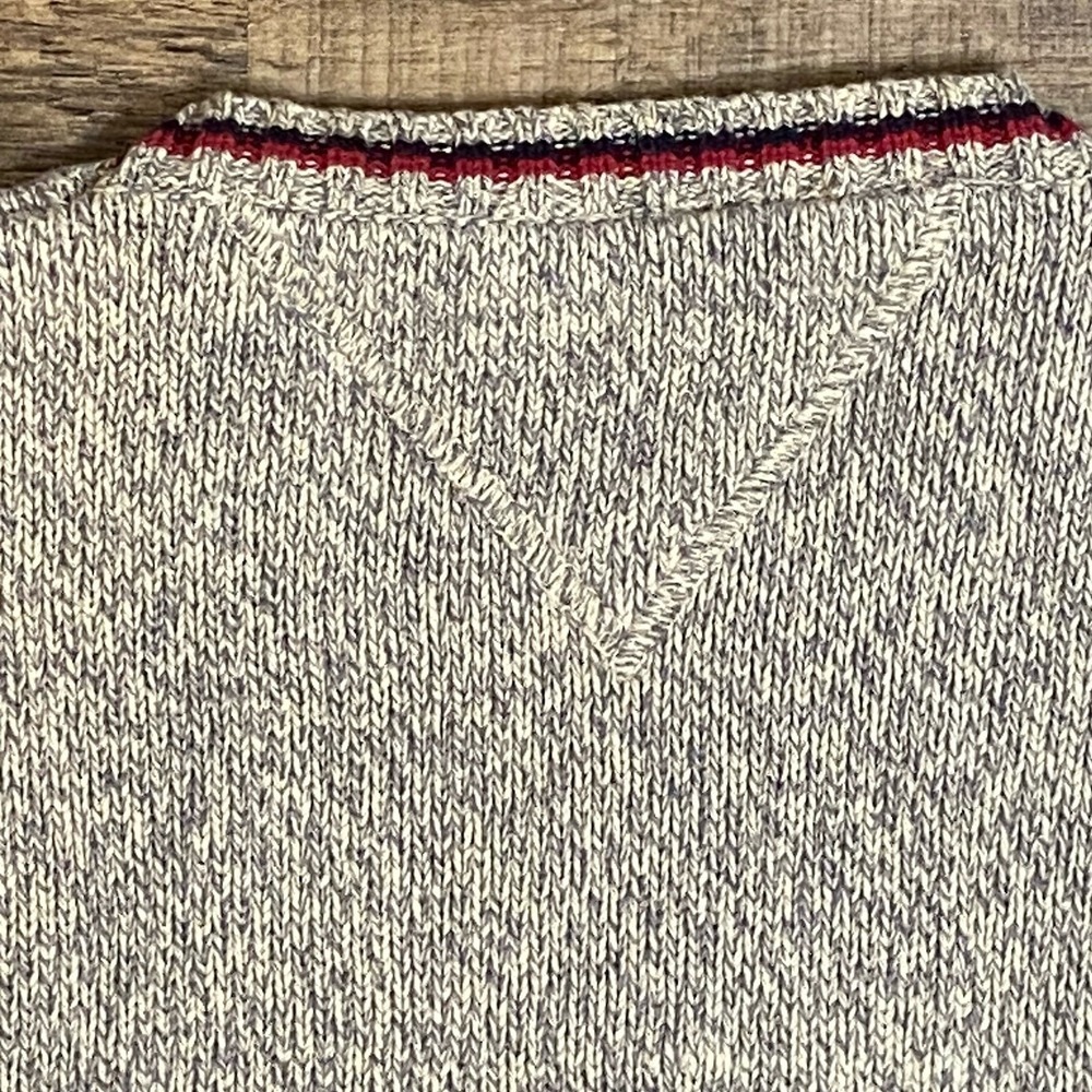 Tommy Hilfiger Sweater Argyle Cotton Knit Preppy Golf Men's Large Vintage Y2K - Picture 5 of 8